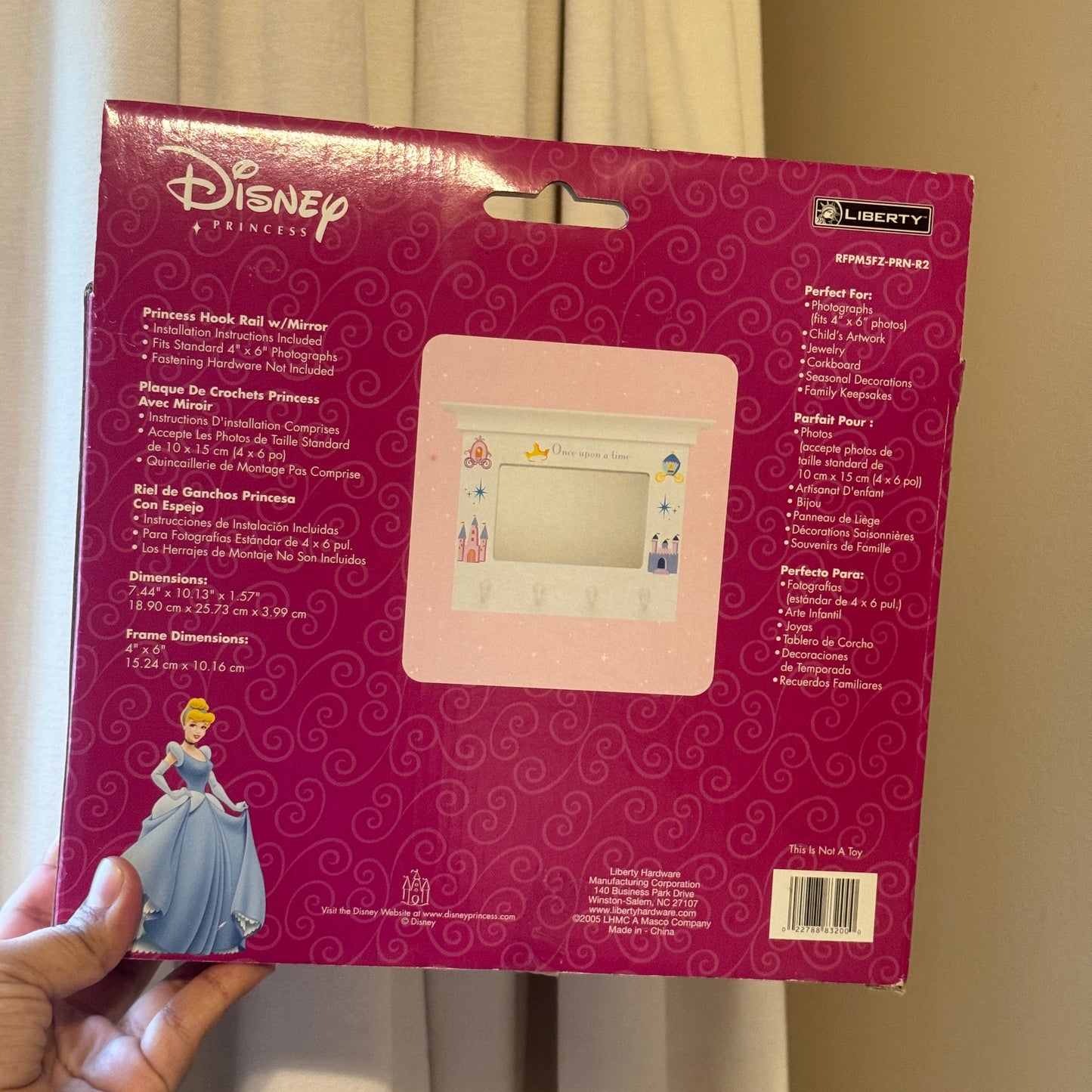 Cinderella Hook Rail with Mirror