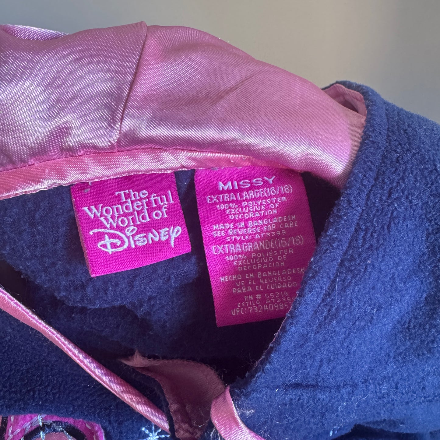 Blue Eeyore Moody Embroidered Hoodie