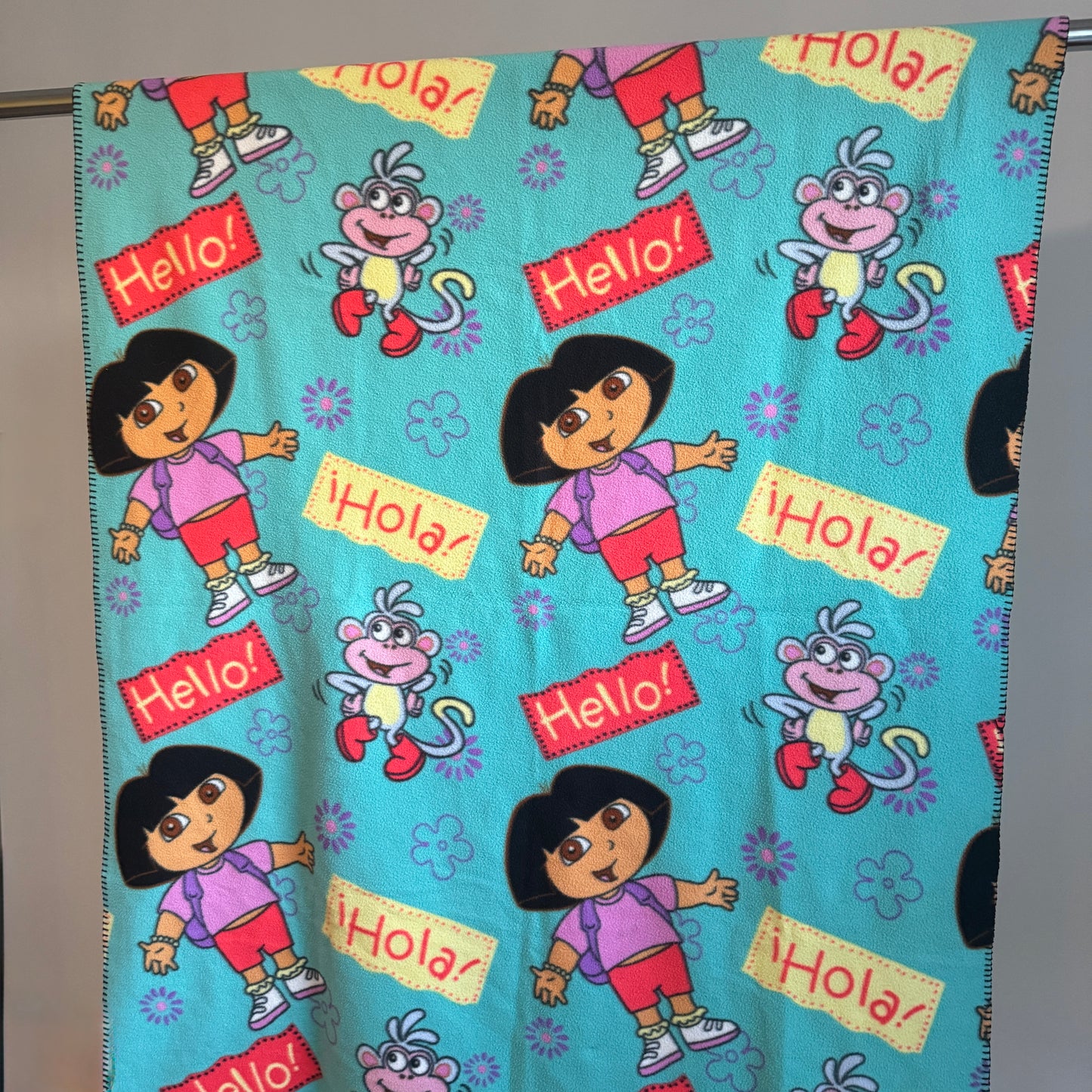 Dora & Boots Hello/Hola Blanket