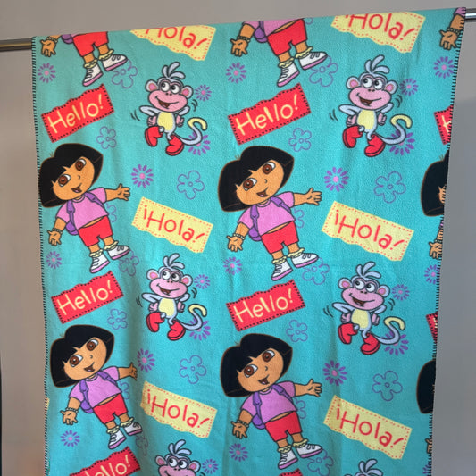 Dora & Boots Hello/Hola Blanket