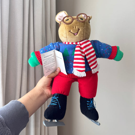 NWT Vintage Ice Skating Arthur Plush