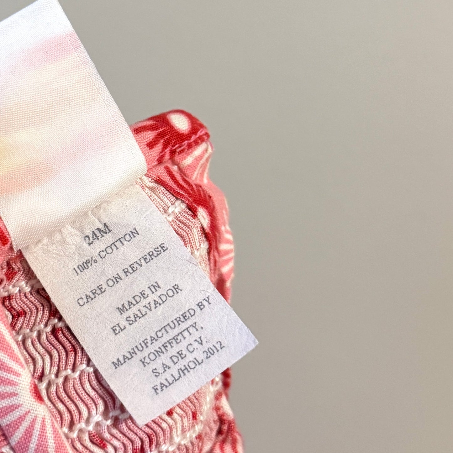 Smocked Santa Top by Southern Sunshine (24m)