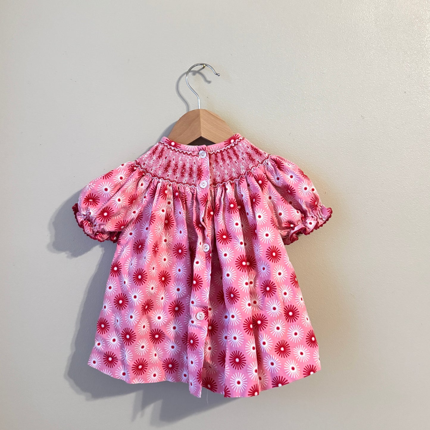 Smocked Santa Top by Southern Sunshine (24m)