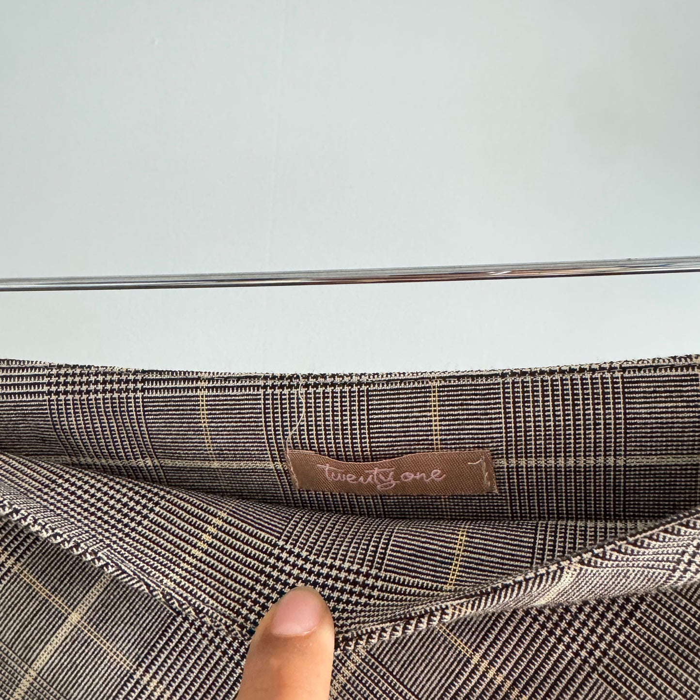 NWT Vintage Forever21 Plaid Pleated Micro Skirt