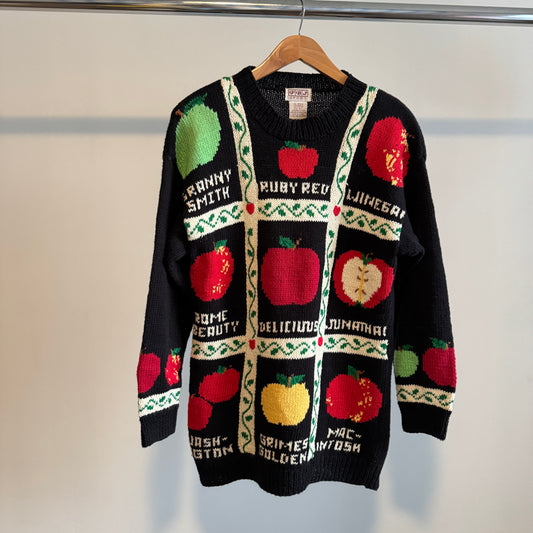 AOP Apple Identification Knit Sweater