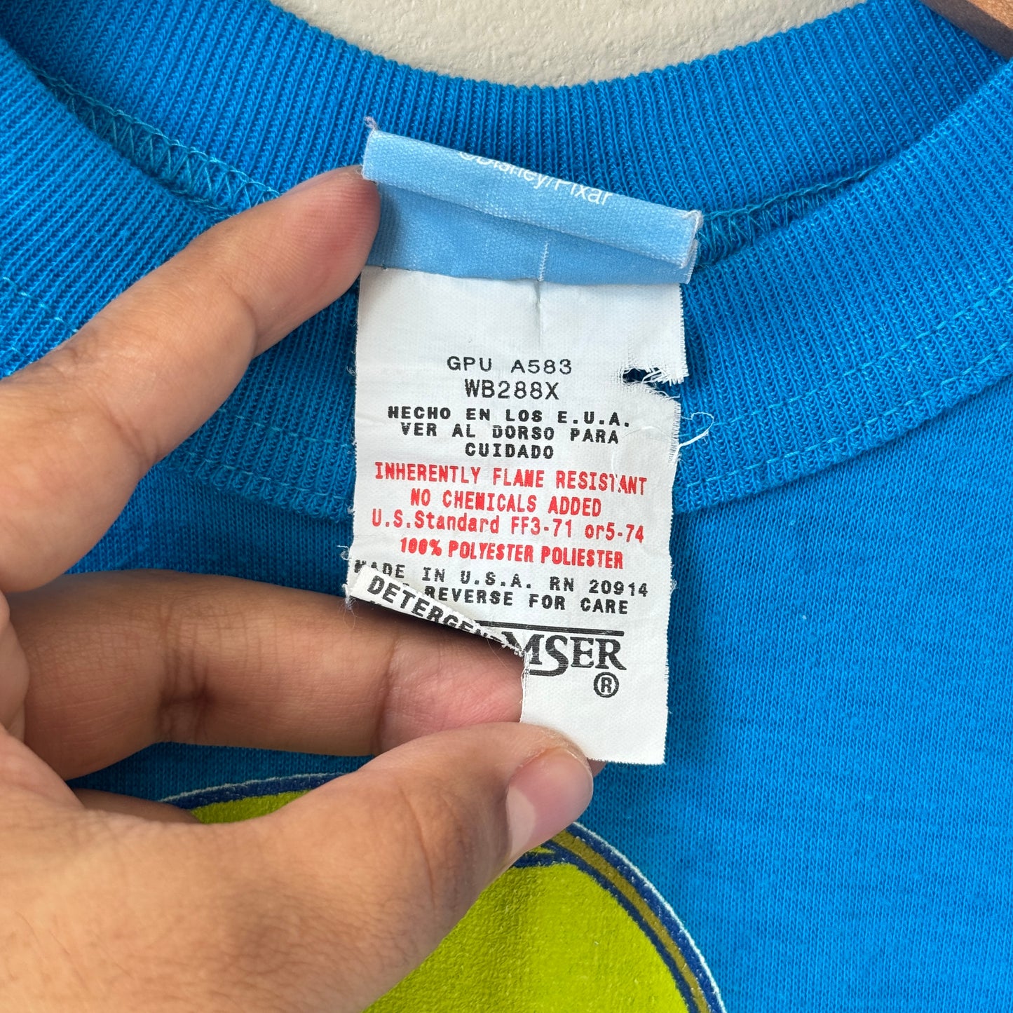 Vintage Flik “Fear Nothing” Blue Long Sleeve T-shirt