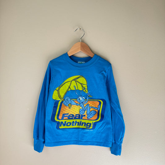 Vintage Flik “Fear Nothing” Blue Long Sleeve T-shirt