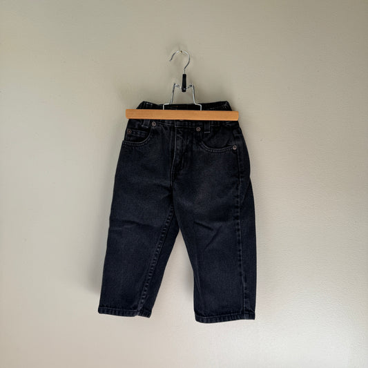Vintage 566 Orange Tab Black Loose Fit Levi’s (3T)