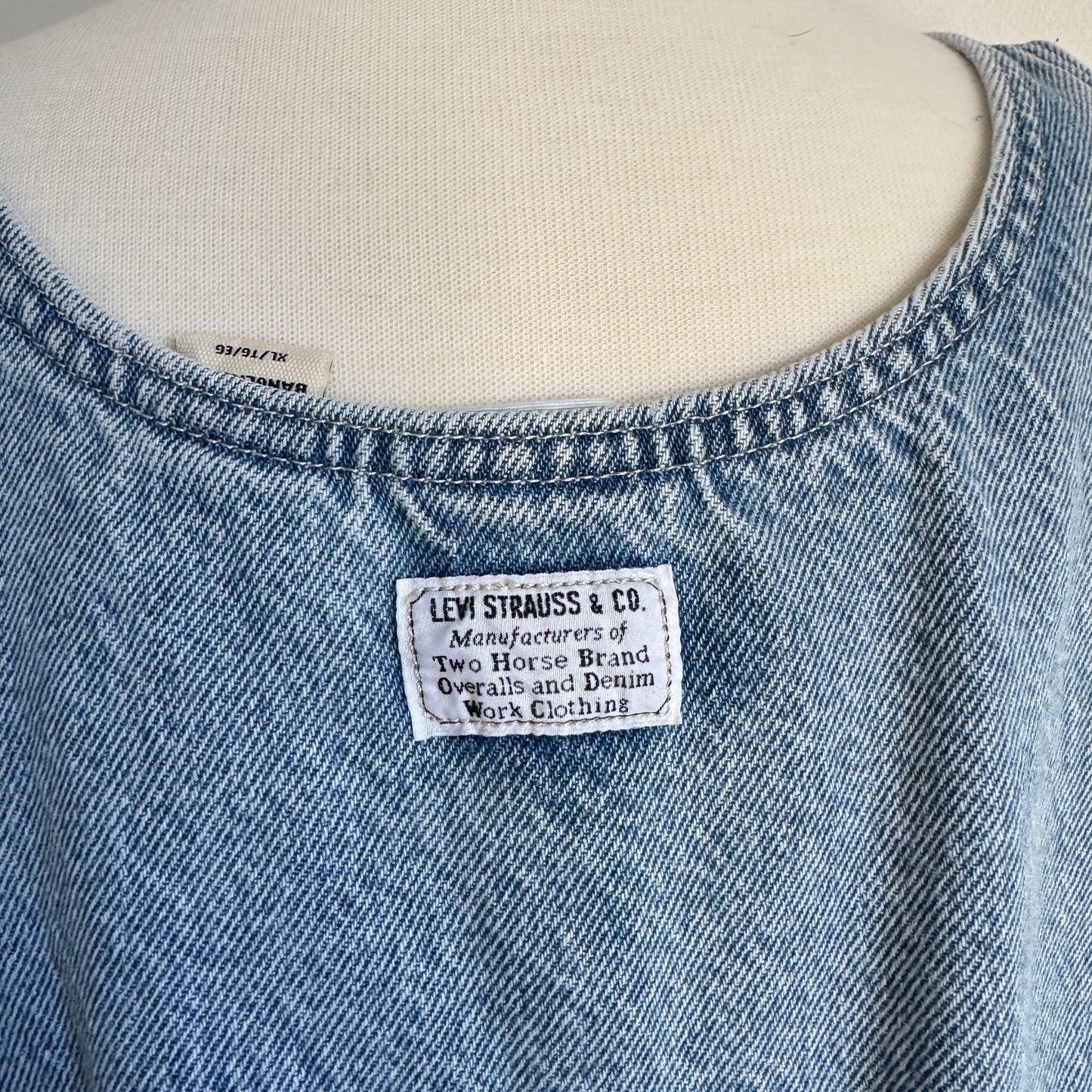 Levi’s light wash denim dress