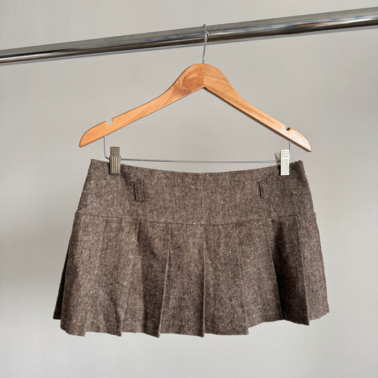 NWT Vintage Forever21 Wool Blend Pleated Mini Skirt