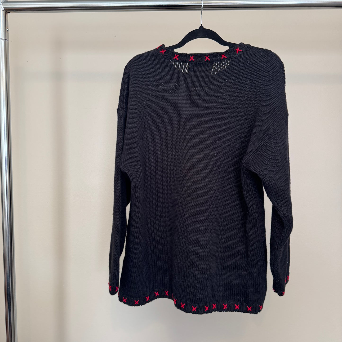 2002 Tiara international Teddy Bear Christmas Sweater (L)