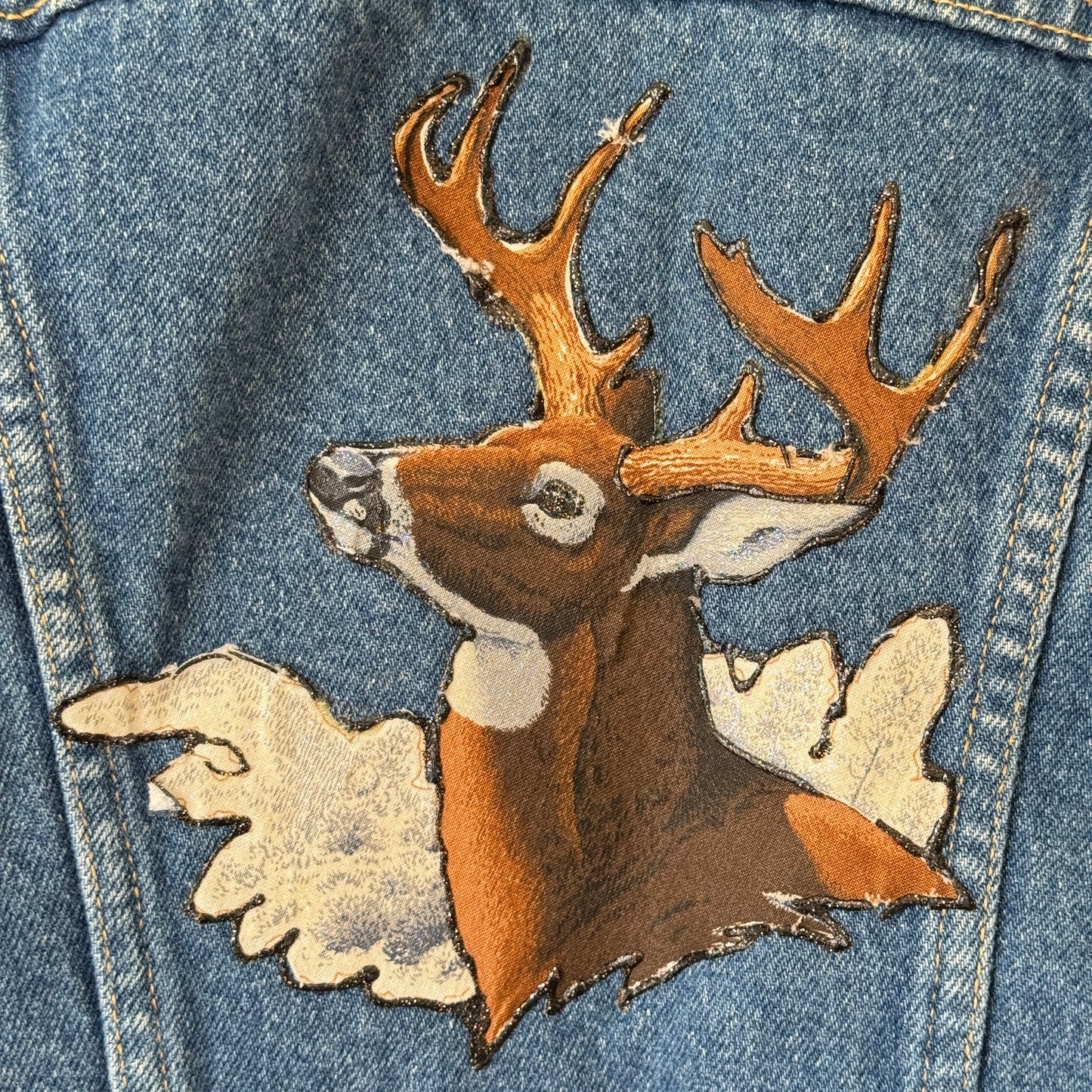 Vintage DIY Deer Denim Lee Jacket (8Y)