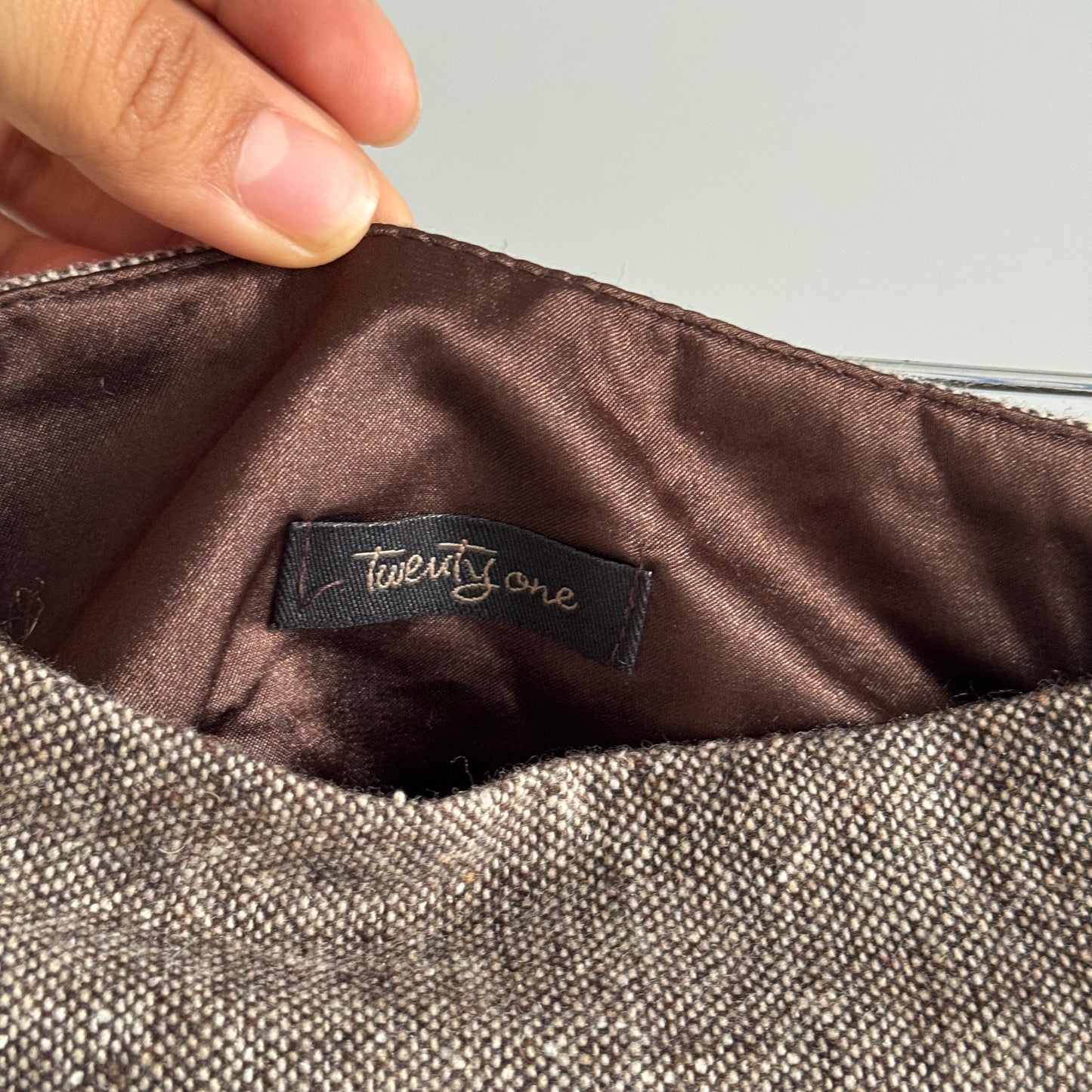 NWT Vintage Forever21 Wool Blend Pleated Mini Skirt