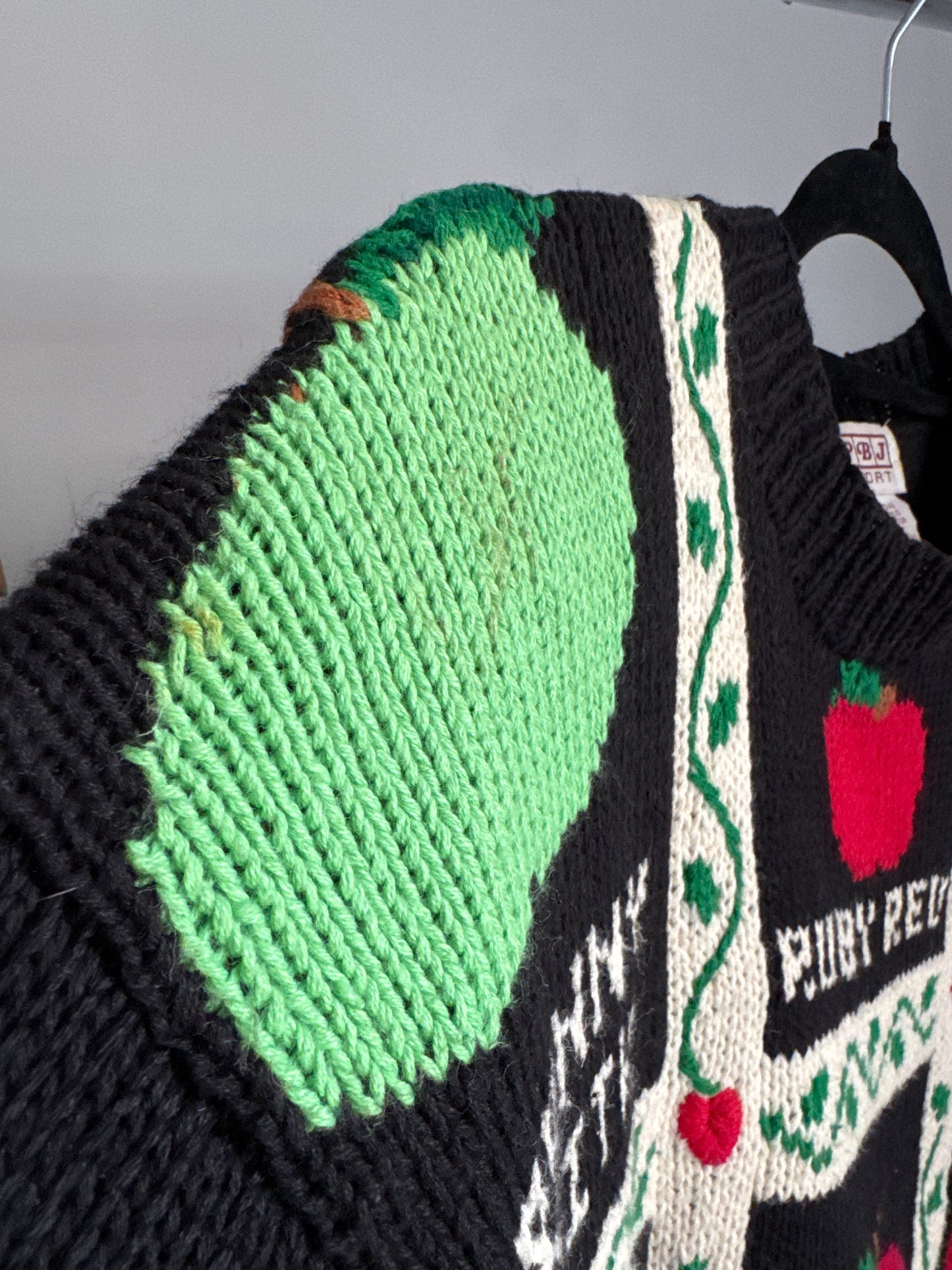 AOP Apple Identification Knit Sweater