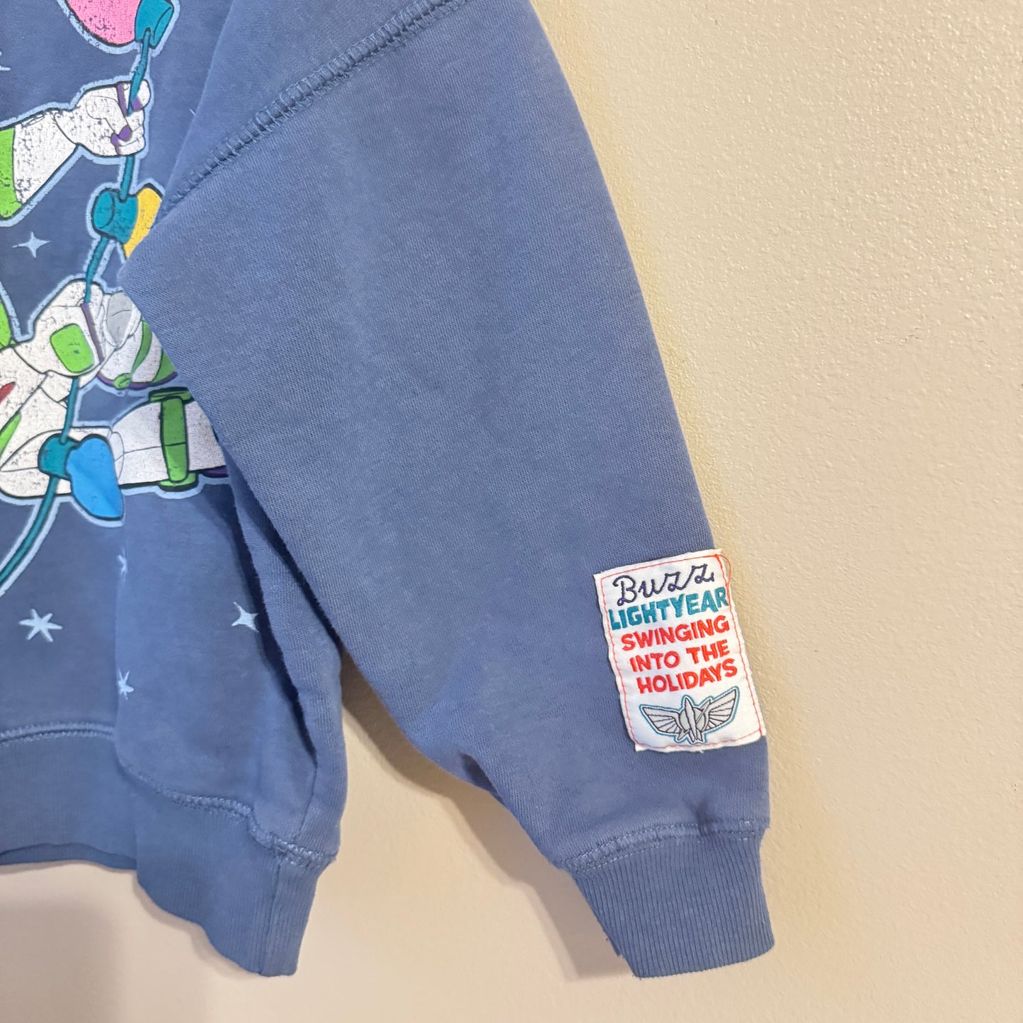 Christmas Buzz Lightyear Graphic Crewneck Sweater (4T)