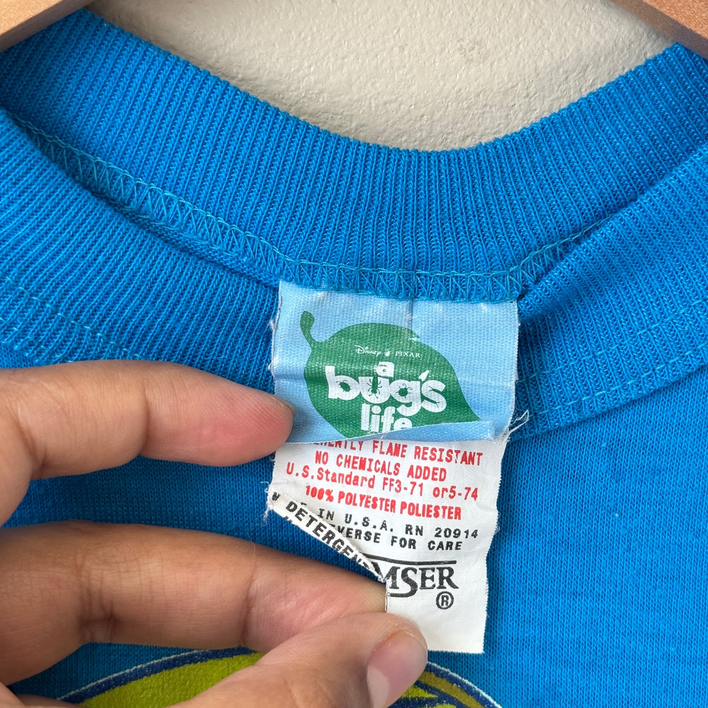 Vintage Flik “Fear Nothing” Blue Long Sleeve T-shirt