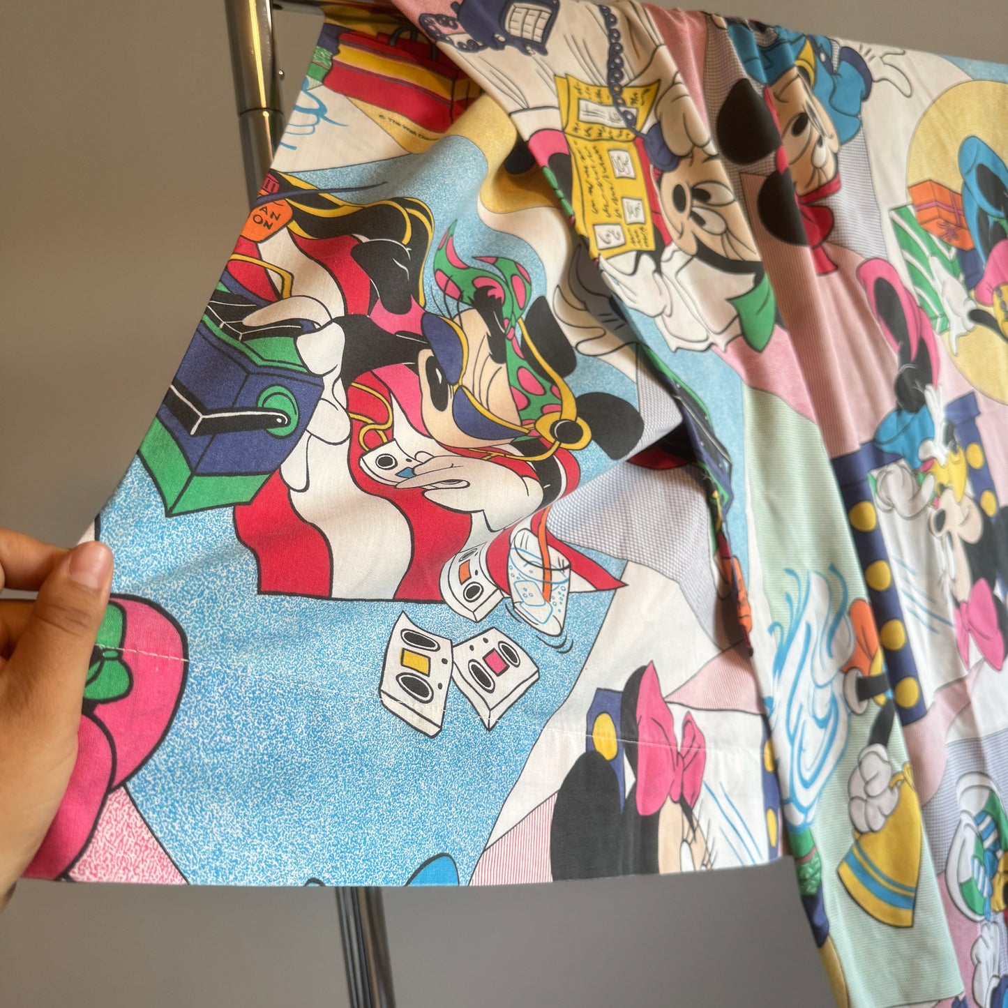 Vintage Minnie Mouse Twin Flat Sheet/Curtain