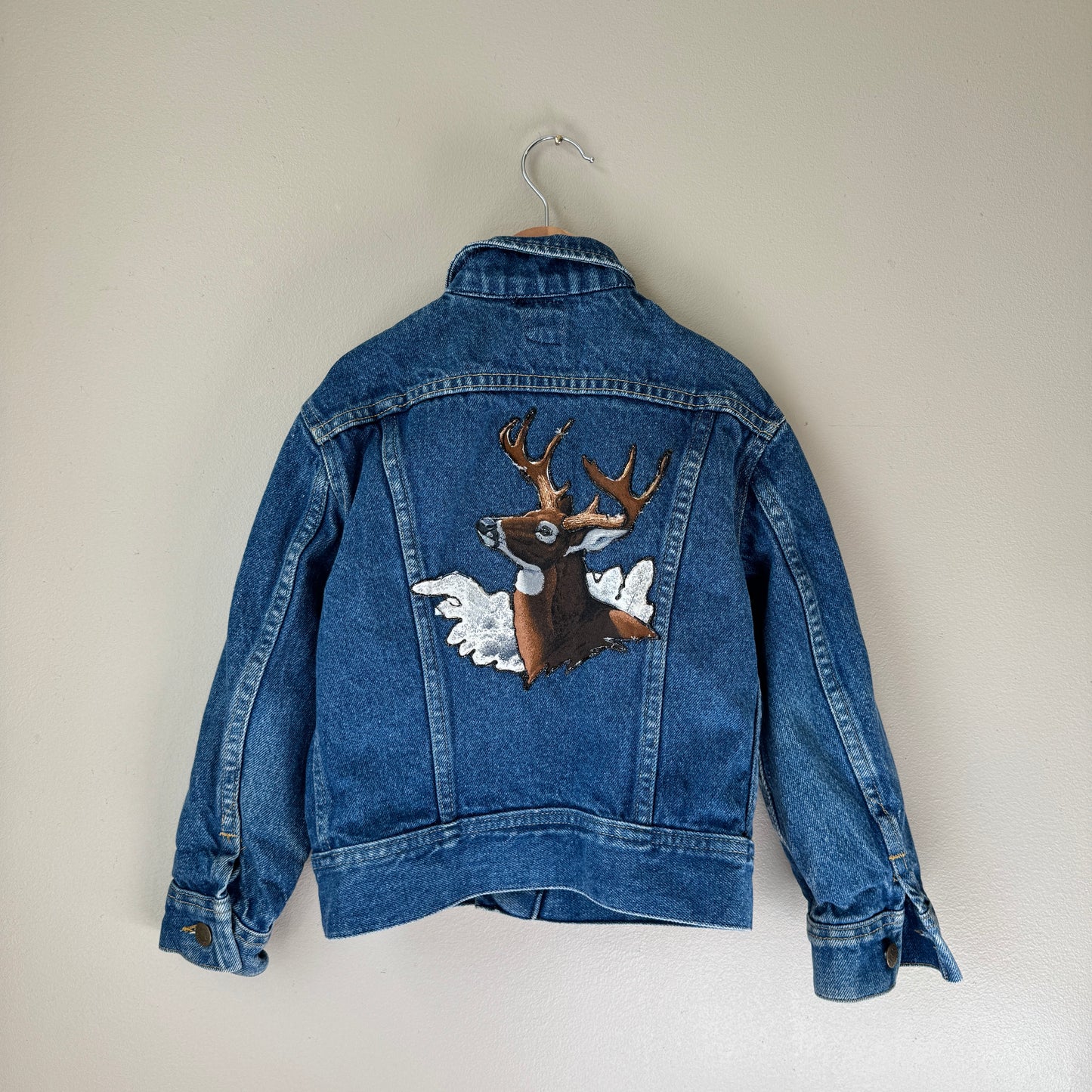 Vintage DIY Deer Denim Lee Jacket (8Y)