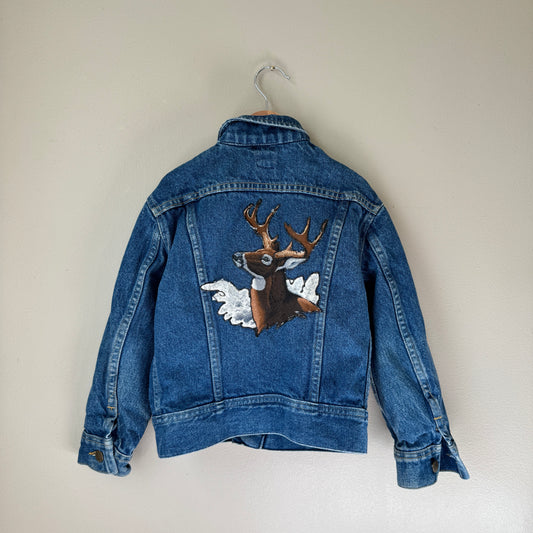 Vintage DIY Deer Denim Lee Jacket (8Y)